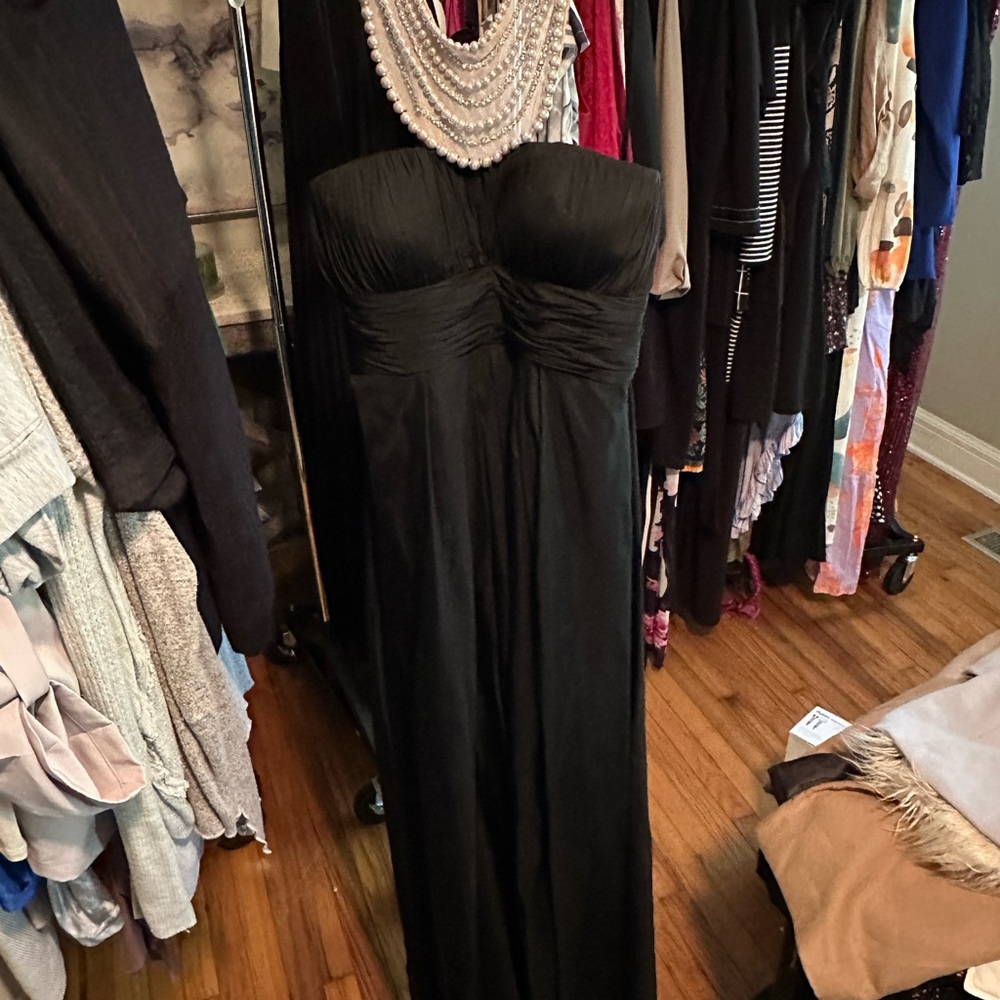 Elegant Black Strapless Dress